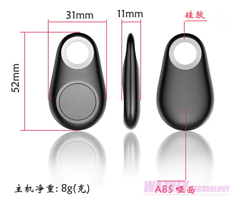 Smart Pets GPS Tracker Anti-lost Alarm Tag Wireless Bluetooth Tracker Child Bag Wallet Phone Key Finder Locator Anti Lost Alarm