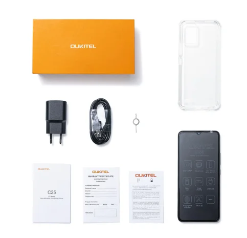 Wholesale Global version OUKITEL C25 Android 11 Smartphone 6.52' HD+ 5000mAh Battery 13MP NFC Mobile Phone