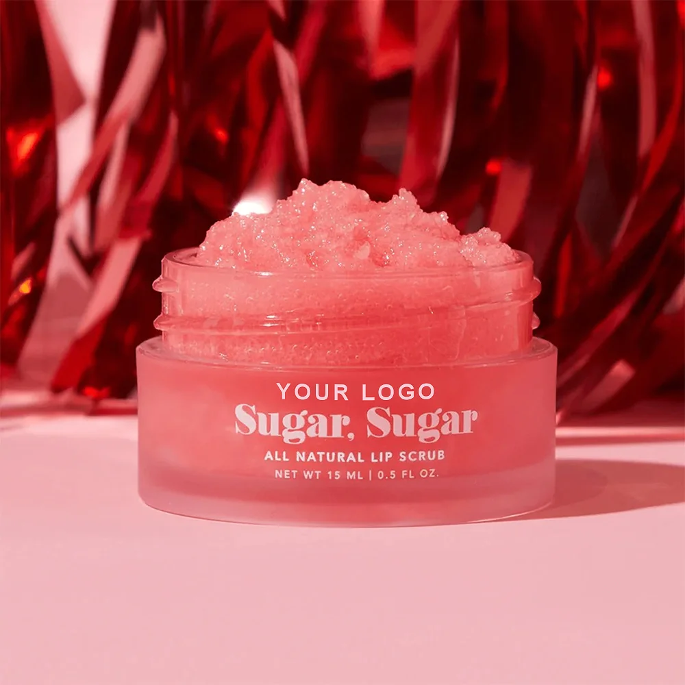 Bulk Collagen Organic Lip Scrub Exfoliating Bubble Korean Oem Lip Scrub For Dark Lips