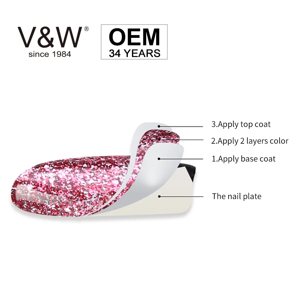 1000 colors Free Sample UV/LED Gel Platinum Gel Polish