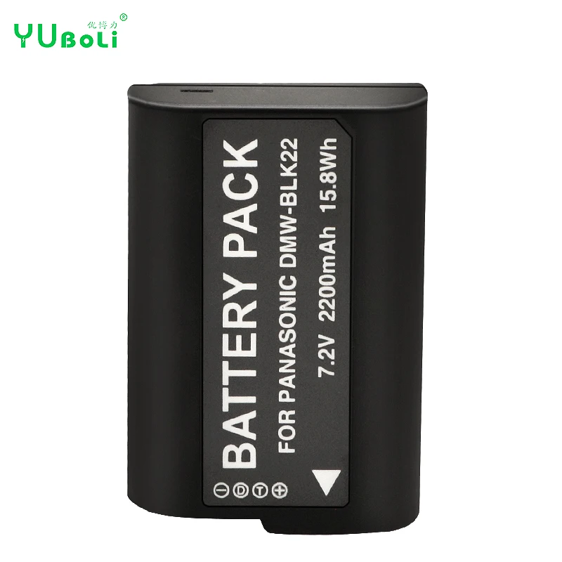 DMW-BLK22  7.2V  2200mAh Rechargeable Camera Battery for Panasonic LUMIX S5