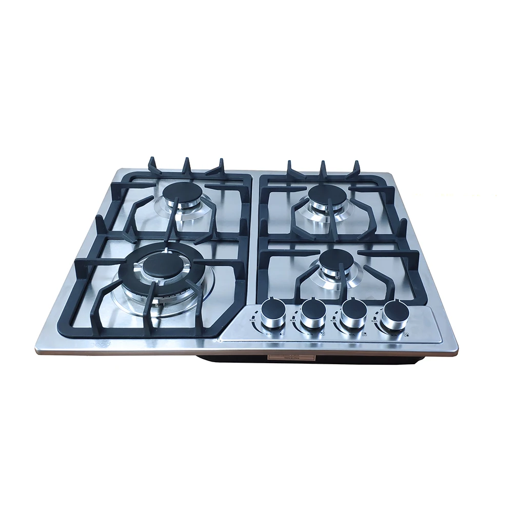 Ckd Skd New Design 80cm Built-in Stainless Steel 4 Burner Super General Electronic Ignition Built-in Gas Hob