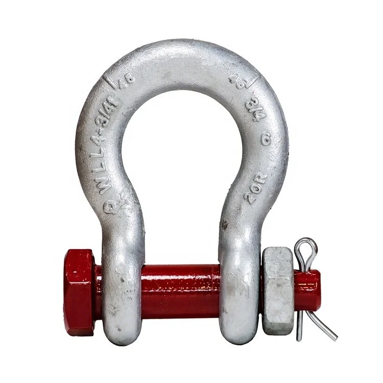 Safety Bow Type Shackle With bolt and nut G2130  Bow Shackle