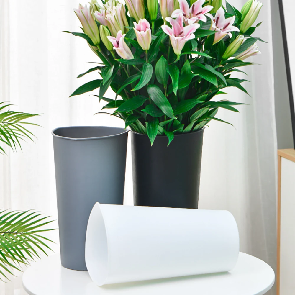 Color Plastic flower bucket floral supplies Gardening bucket fresh flower arrangement bucket China manufacturers wholesale