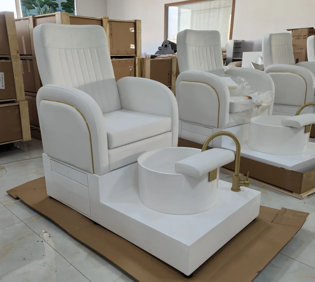 More Design Popular Beauty Nail Salon Furniture No Plumbing Luxury Relax Massage Foot Spa Pedicure Chair