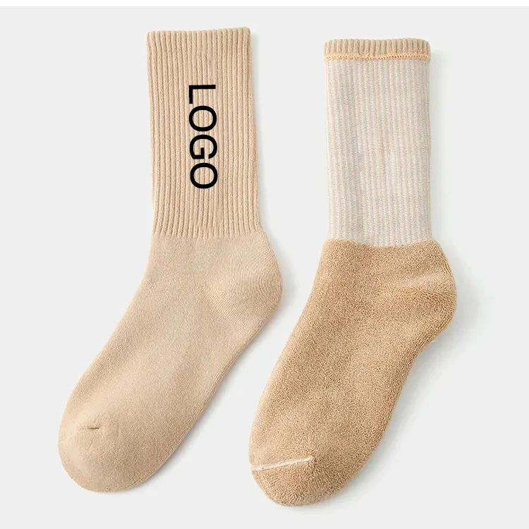 Custom Socks Design Own Logo Crew Socks No Minimum Order Private Your Label Bamboo Cotton Black Man Sport Sock Elite Calcetines