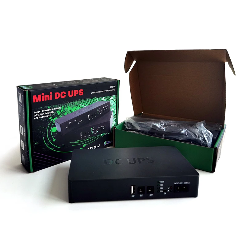 HKIVI Mini Ups 5V 9V 12V Router Mini Dc Ups For Wi-Fi Routers 12000MAH And Cctv Camera ups power supply