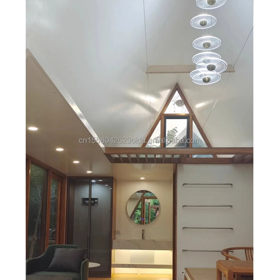 2024 New Popular Prefabricated Houses with Bedrooms, Containers, and Home Prefabricated Triangle Houses with Bathrooms
