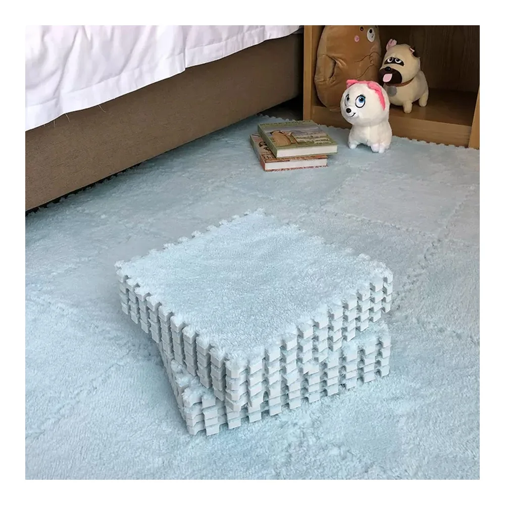 Factory Directly Sell Eco-Friendly Non Toxic Soft Material EVA Plush Puzzle Mat
