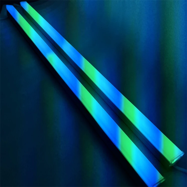 Наружное здание DC24V SPI ws2811 rgb светодиодная Пиксельная трубка программируемая Светодиодная трубка бар свет 3D сценическое украшение для ночного клуба