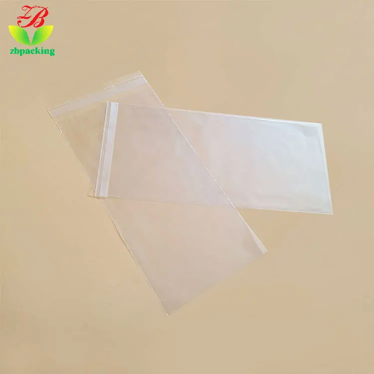 Factory customized environmental protection compostable PLA transparent self-adhesive bag chocolate food sealed packaging bag