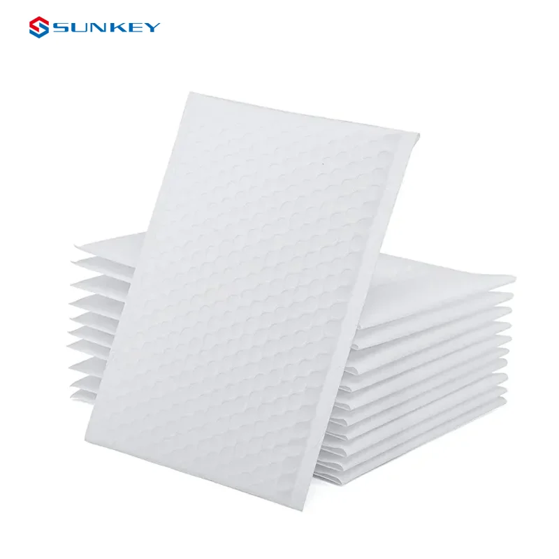 High Quality Logo Printed Envelope Padded Postal Courier Shipping white matte poly mailer bag