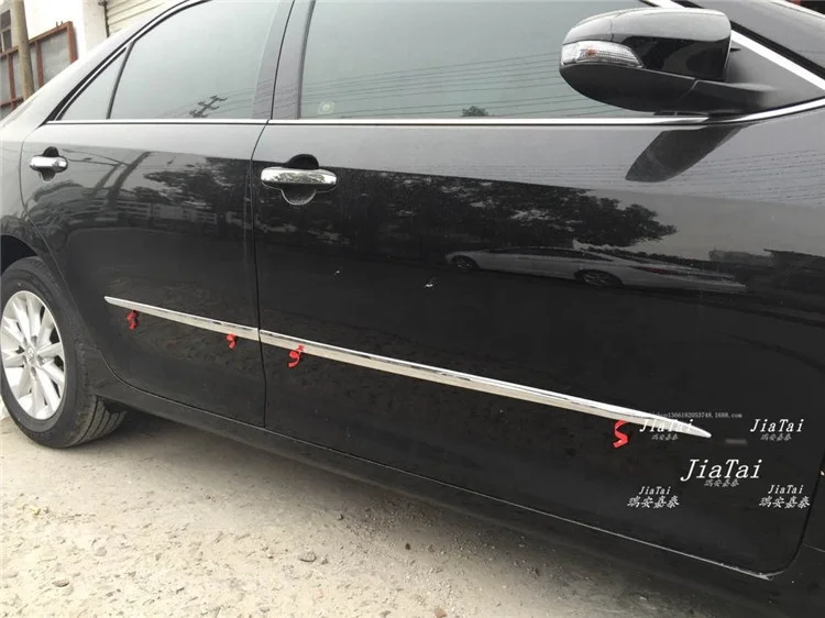 OEM Car Door Side Body Molding Strip Protector Trim Moulding Guard ABS 4PCS Door Moulding Trim For Toyota Camry XV70 2018 -2021