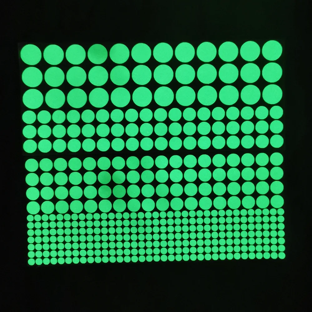 
Custom Fluorescence Luminous Kids Room Moom and Srars Glow in The Dark Wall Stickers 