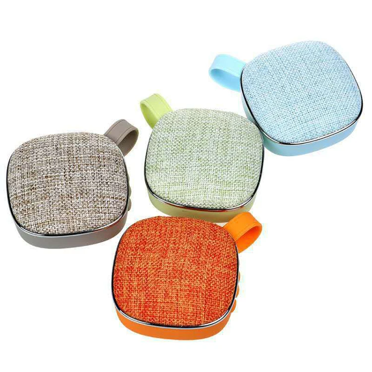 Wholesale High Quality Audio Box Speaker Fabric Portable Mini Square Cube Wireless Speaker Mini Outdoor Portable Speaker