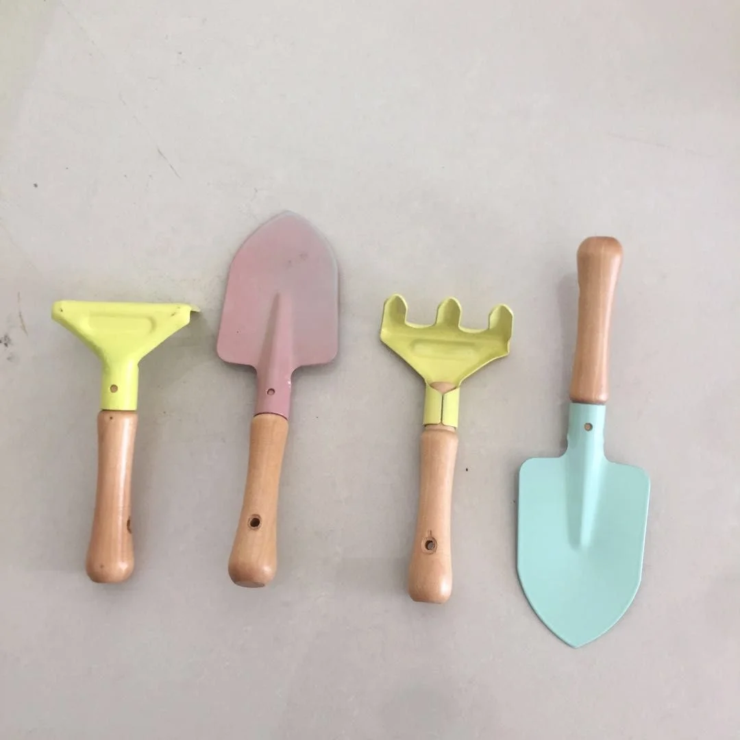 Kids mini wheel barrow with rubber wheel, and  enfironmental-friendly powder painted