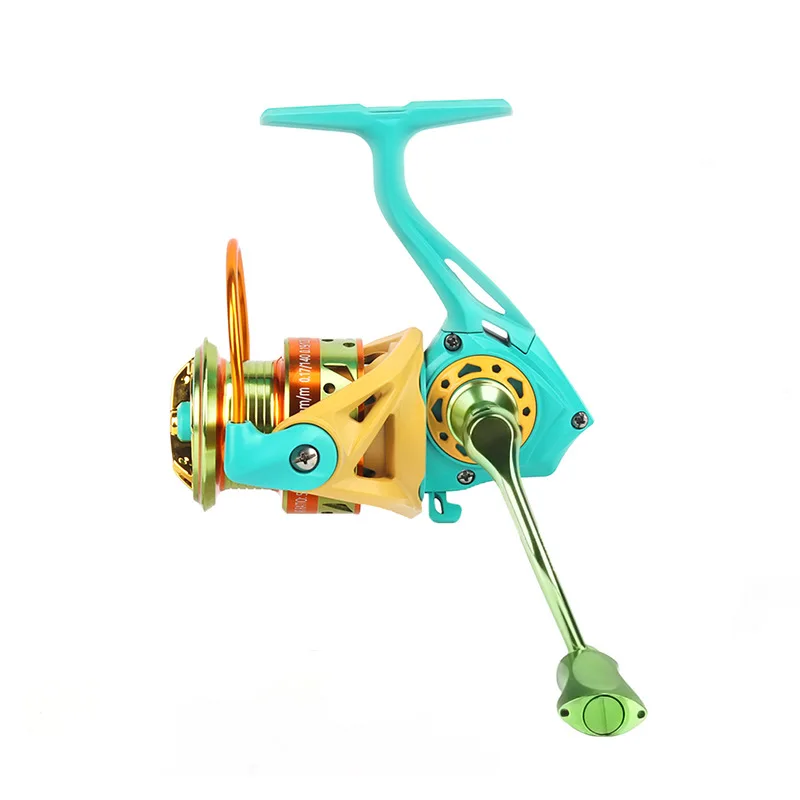 New MC 8kgs Ratio 5.2:1 Spinning Wheel 5+1BB 1000 2000 3000 Series Aluminum Alloy Body Raft Rotating Fishing Reel