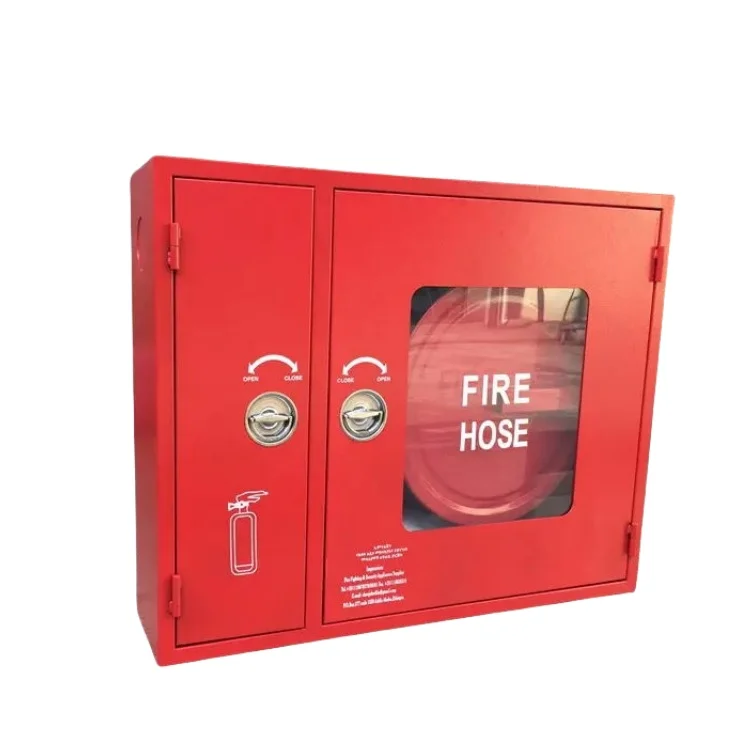 2024 Factory supply Fire extinguisher cabinet Steel fire hose reel storage box