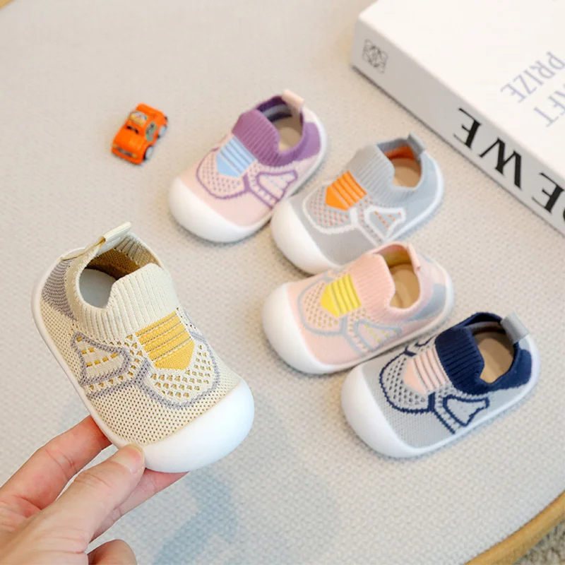 toddler boys girls infant sneakers non slip rubber sole sport breathable light weight baby walking shoes