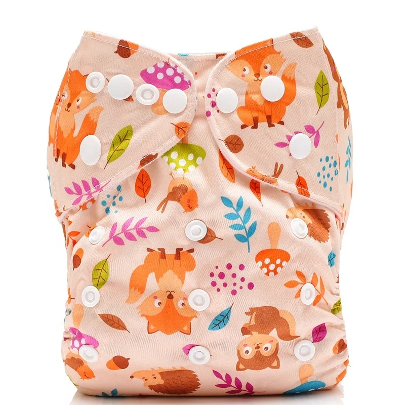 PUL waterproof Baby Reusable diaper Washable Cloth Diapers Nappy With Insert