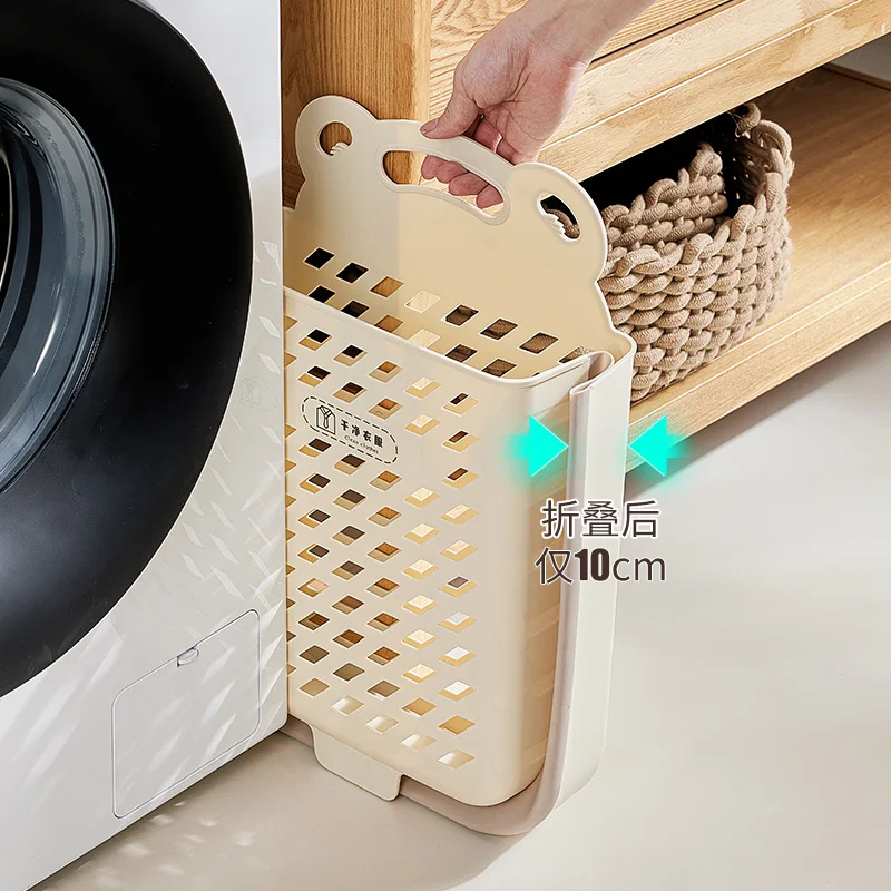 Wannuo современные складные корзины для белья Пластиковые Складные Настенные хранения грязного и одежды