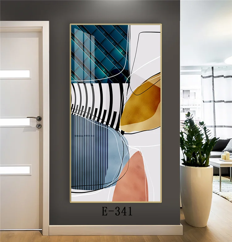 Wholesale porch decorative painting beautifully Crystal Porcelain glass 3D Painting suppliers