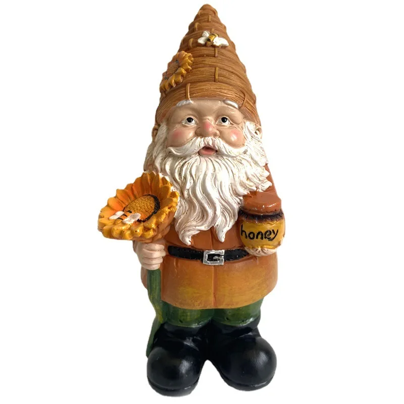 Bee Day Gift Gnomes Outdoor Gnome Ornament Resin Garden Gnome Figurines Wholesale