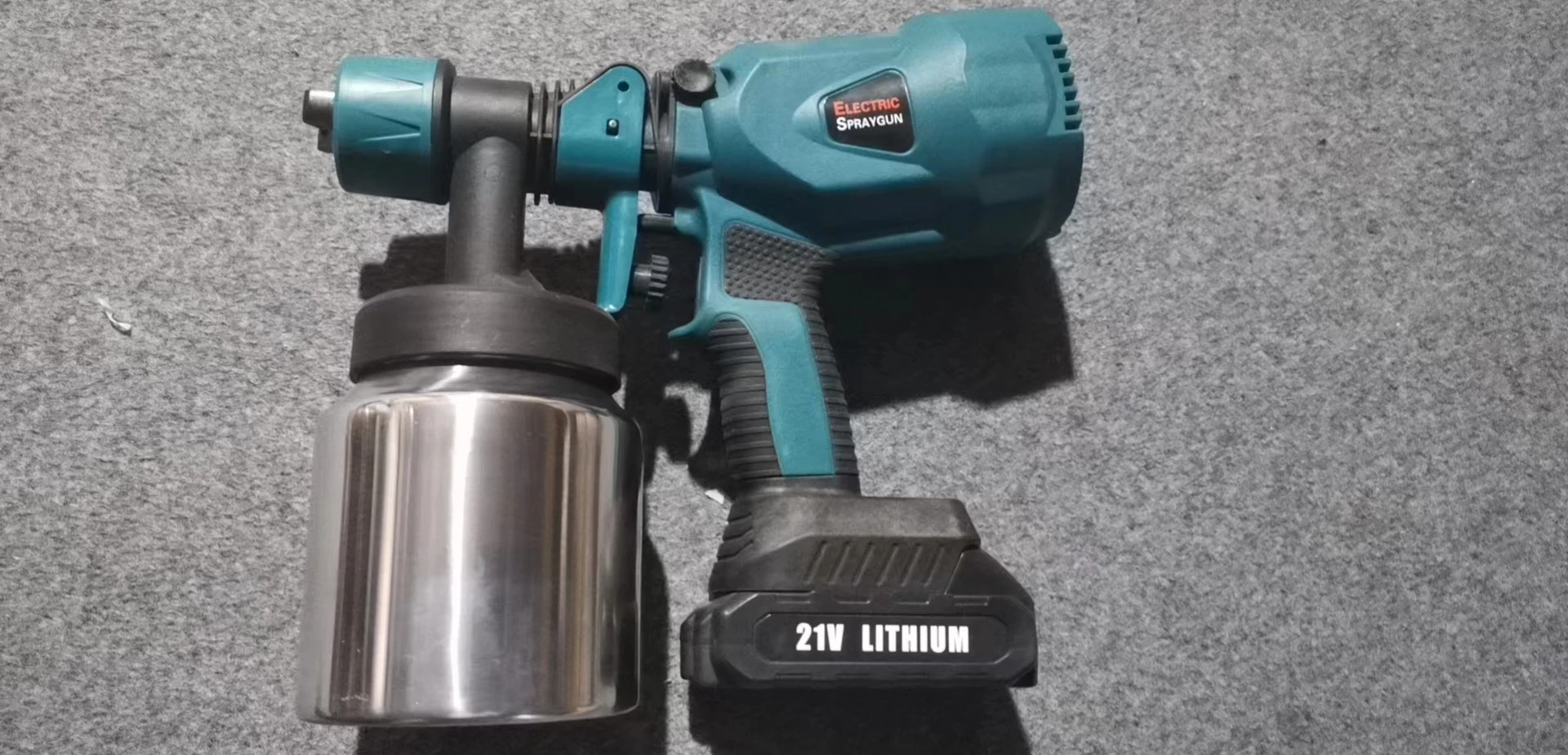 Convenient assembly Electric Paint Spray Gun 21V Lithium Battery Paint Spray Gun 800Ml