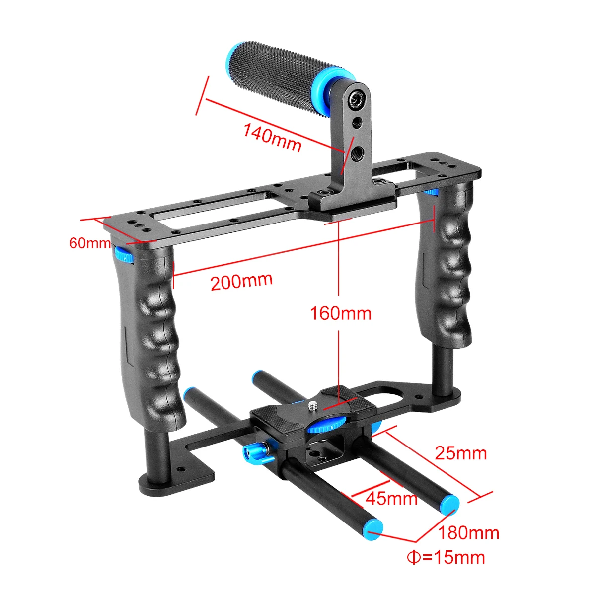 photography equipment aluminum alloy security video dslr camera cage rig for GH4 A7S A7 A7R A7RII A7SII camera