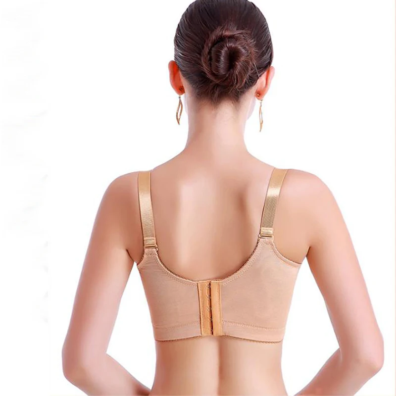 Женские бюстгальтеры большого размера для кормящих матерей с зажимом для грудного вскармливания сглаживающие косточки с полным покрытием для спины