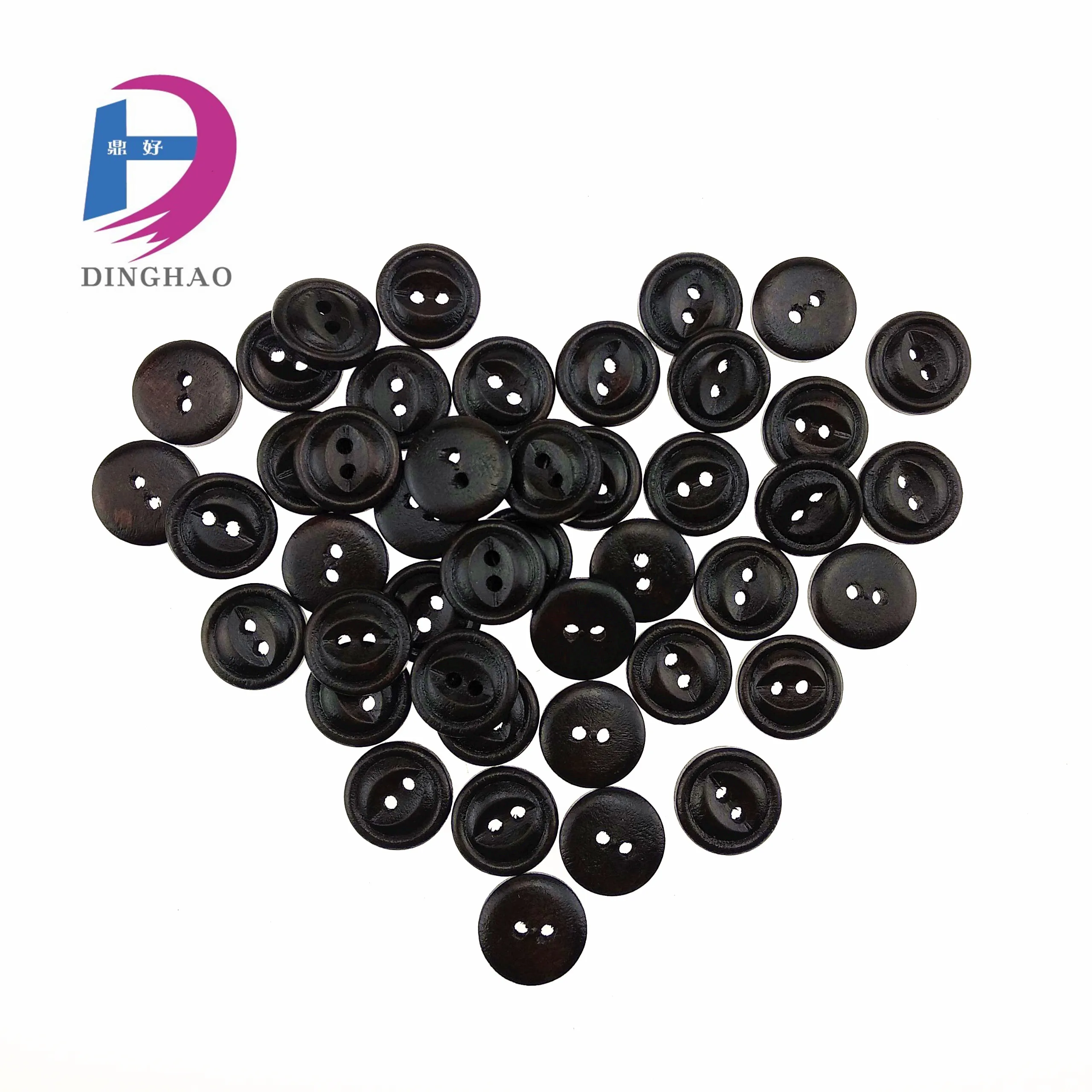 10mm 1cm round four hole wooded mini button for shirt