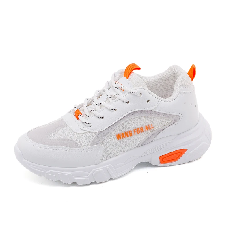 Супер Сентябрь Женщины Удобные Шнуровка Типа Увеличение Роста Сетки Верхняя Повседневная Теннисные Кроссовки Обувь