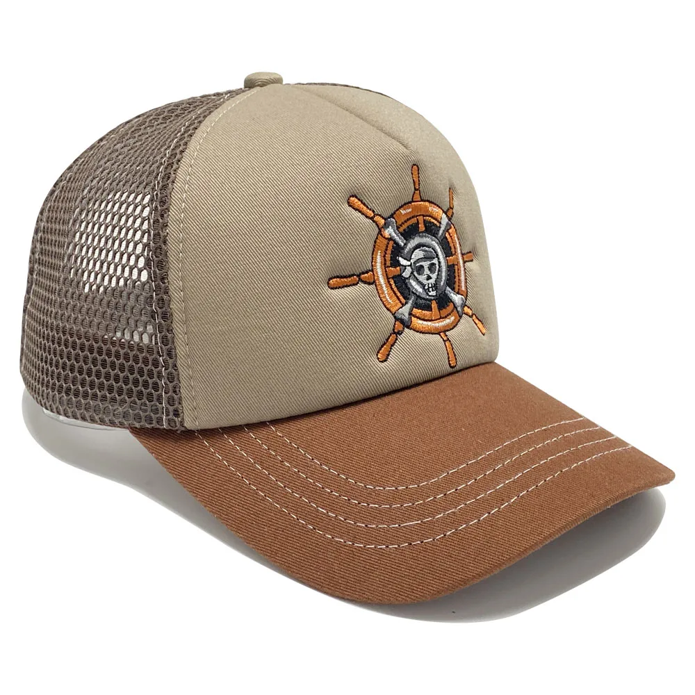 High Quality Wholesale Classic Custom Design Your Own 3D Embroidery Logo Printing 5 Panel Gorras Mesh Men Trucker Caps Hats