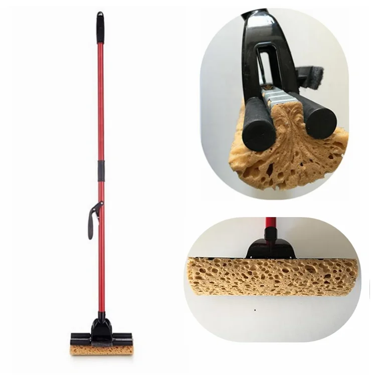 Factory High Quality Floor Foldable Mops Sponge Squeeze Mop Window Indoor Usage with Long Handle