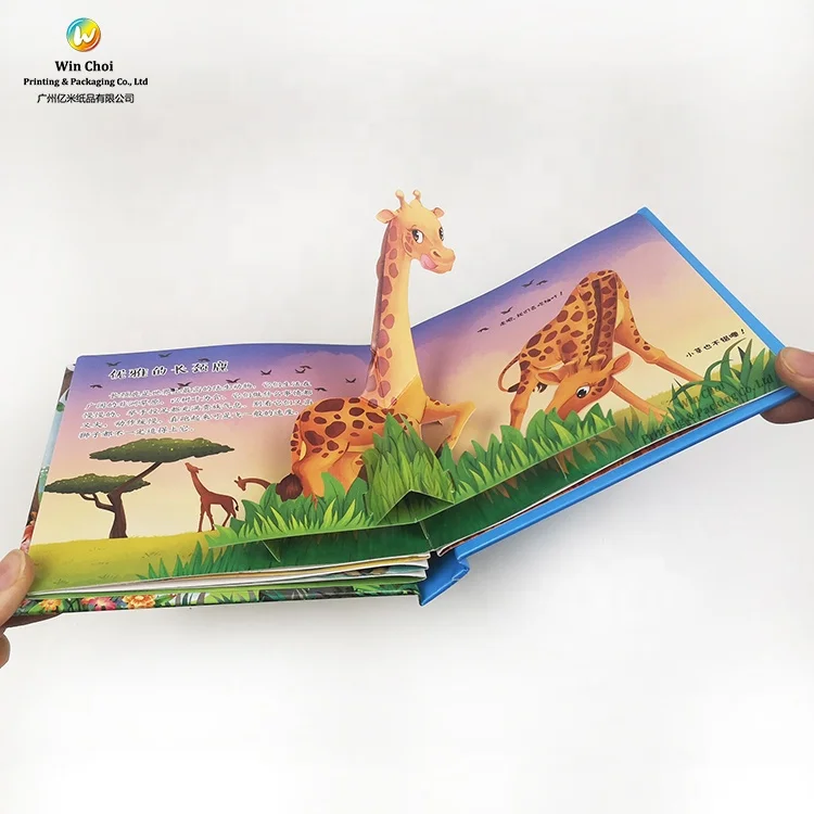 Book Books Children Popup Books Wholesale Custom Offset Printing Film Lamination Chart Paper Hard Cover Paper & Paperboard
