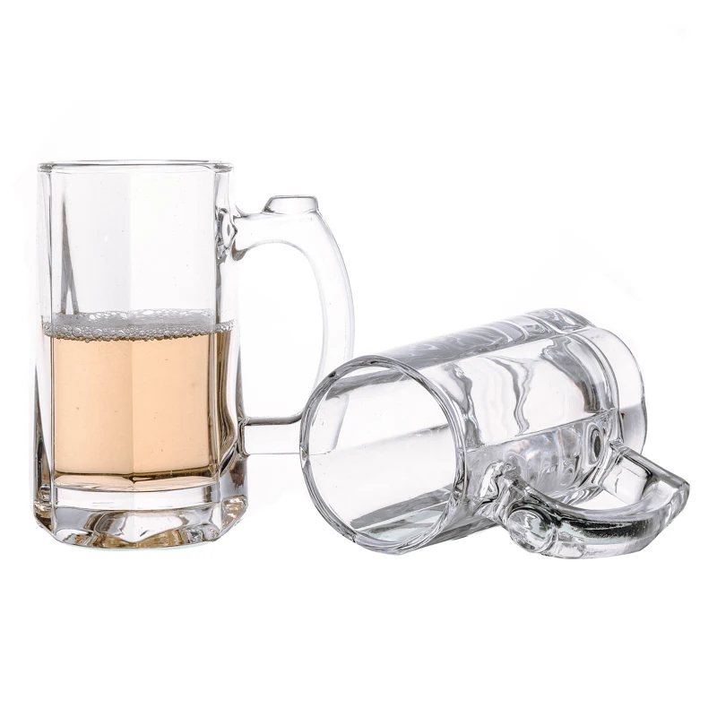 KDG Brand 380ml Thicken Bottom Water Glasses Drinking Beer Cups Classic Beer Glasses with Handle