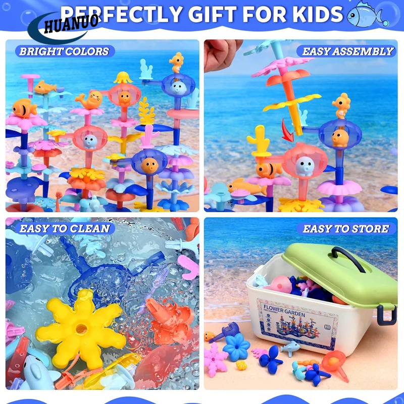 Модернизация «DIY STEM» Дошкольная развивающая морская Коралловая игрушка набор из 122 шт.
