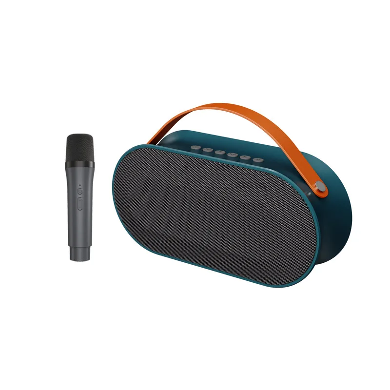 Cross-border P10 wireless K song speaker microphone one outdoor family KTV speaker combination Bluetooth speaker