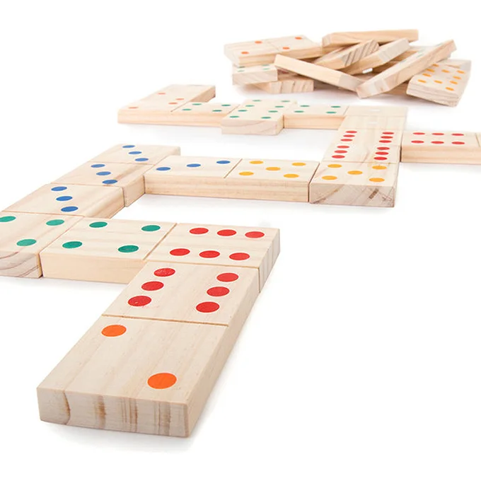Outdoor Customized Game Giant Dominoes Set for Family Fun OEM Custom (28 PCS)
