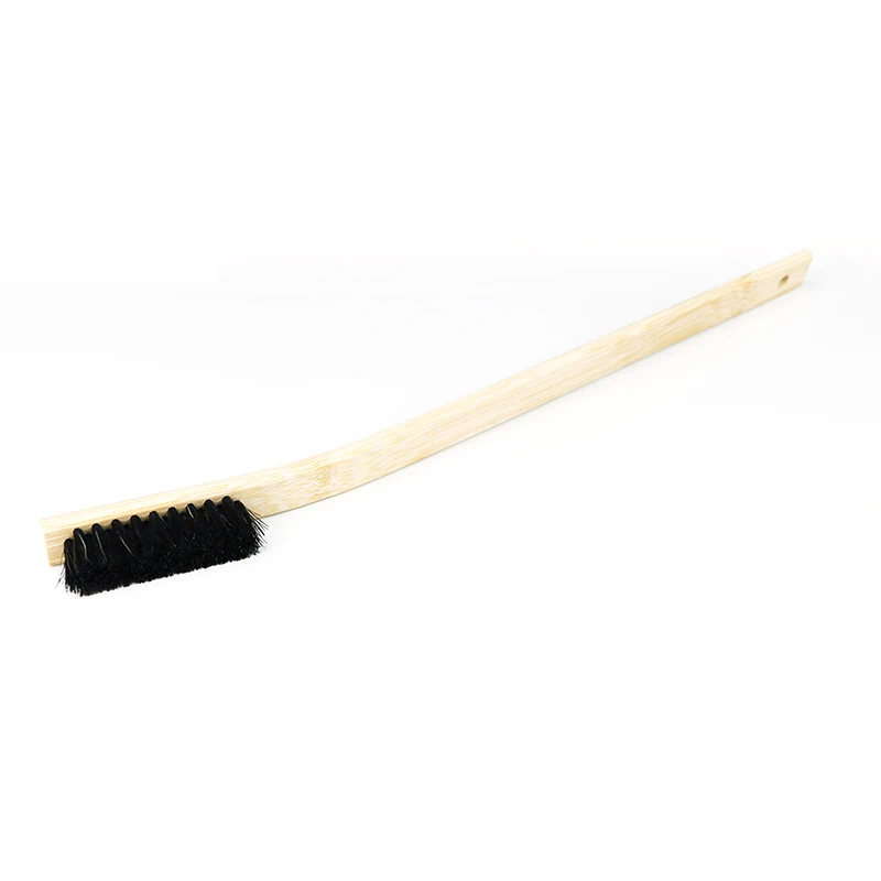 Car Detailing Brushes Wheel Hub Long Wooden Handle Brush Washing Tools