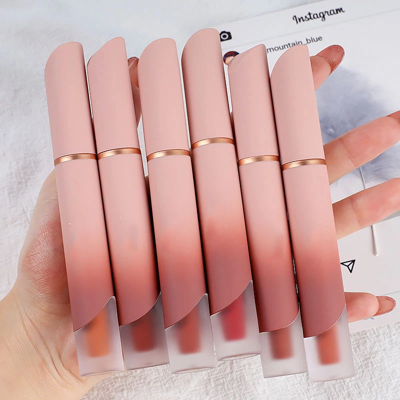 Makeup Lipstick Wholesale Cruelty Free Lasting Silky Non-sticky Cup Velvet Matte Creamy Lip Gloss