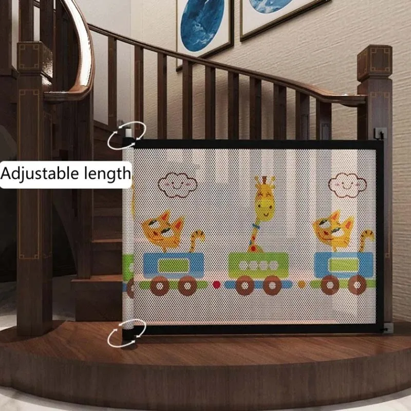 Pet Dog Barrier Fences Pet Isolated Network Stairs Gate New Folding Breathable Mesh Playpen for Dog Safety Fence Baby Gate Fence