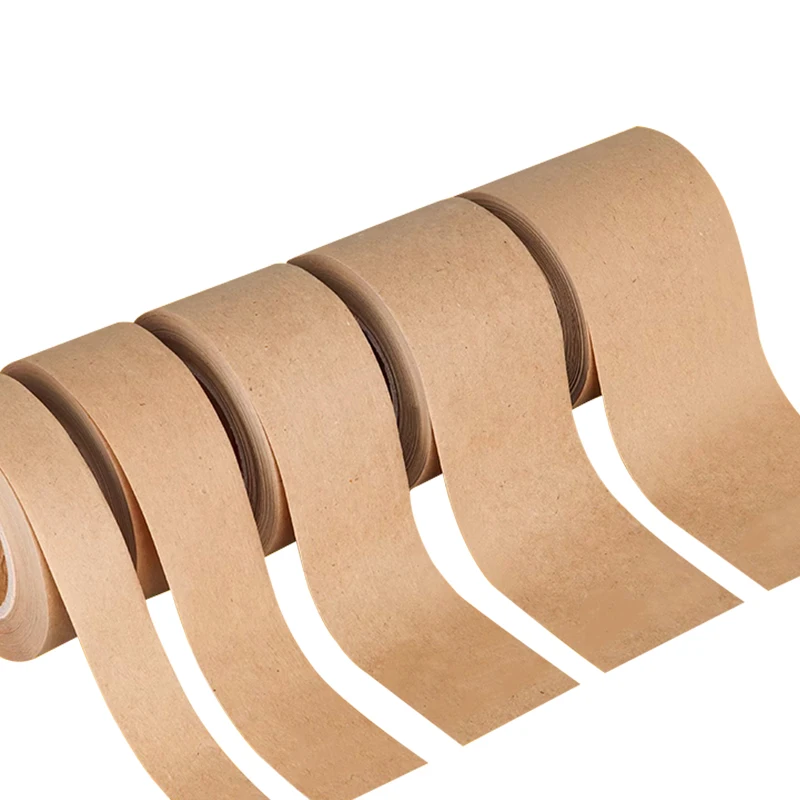 BYSLI Hot melt glue Paper 2 Inch Packing Packaging brown non adhesive kraft paper tape