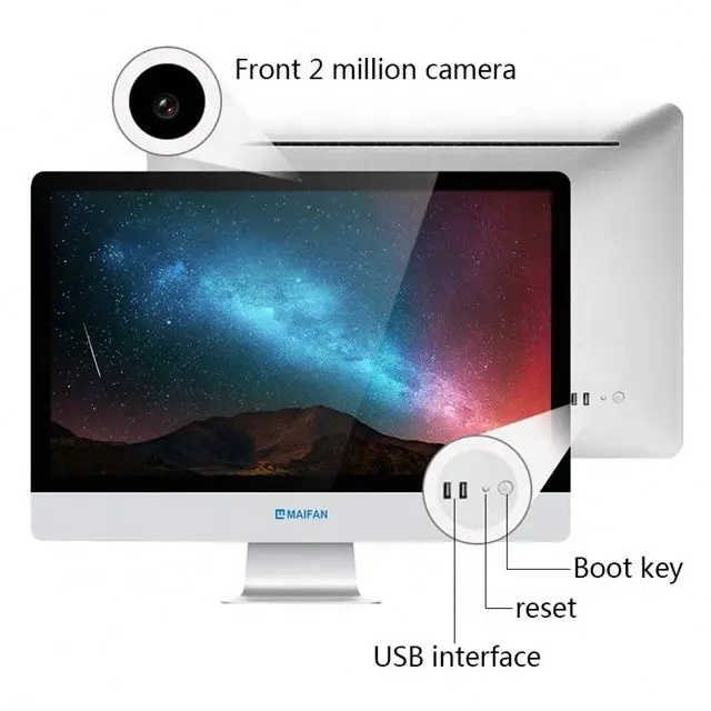 OEM Cheap Office Tender School Gaming PC i5-4200M 21.5 Inch Intel i5  All in One Desktop AIO PC