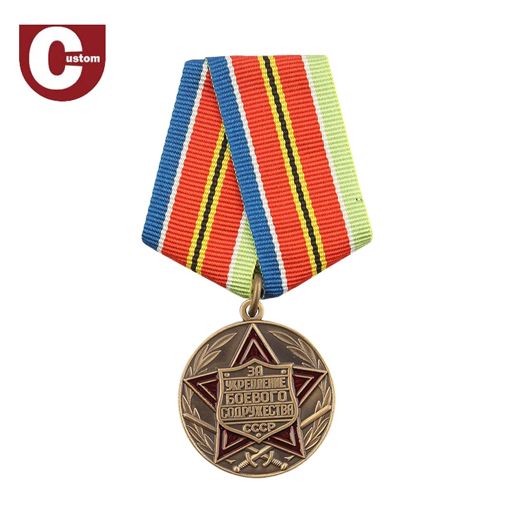 Недорогая Военная превосходная медаль эмалированная сувенирная армейская награда