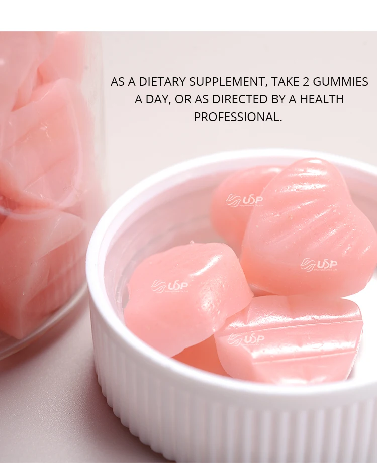 Hot-Selling Private Brand Anti-Aging Brightening Skin Gummy l-glutathione Collagen Gummies