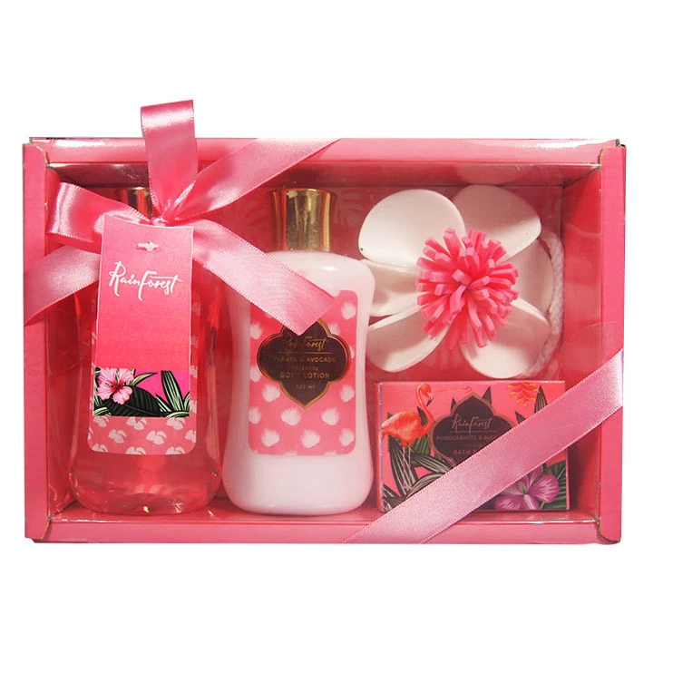 2021 Best Seller Shower Gel and Lotion Set Bath Set by Spa Baby Bath Sets with Stand