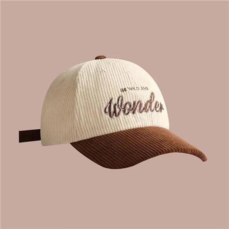 Corduroy Gorras Blank Plain Baseball Cap Custom Embroidered Logo High Quality 6 Panel Dad Hat Blank Corduroy Baseball Cap