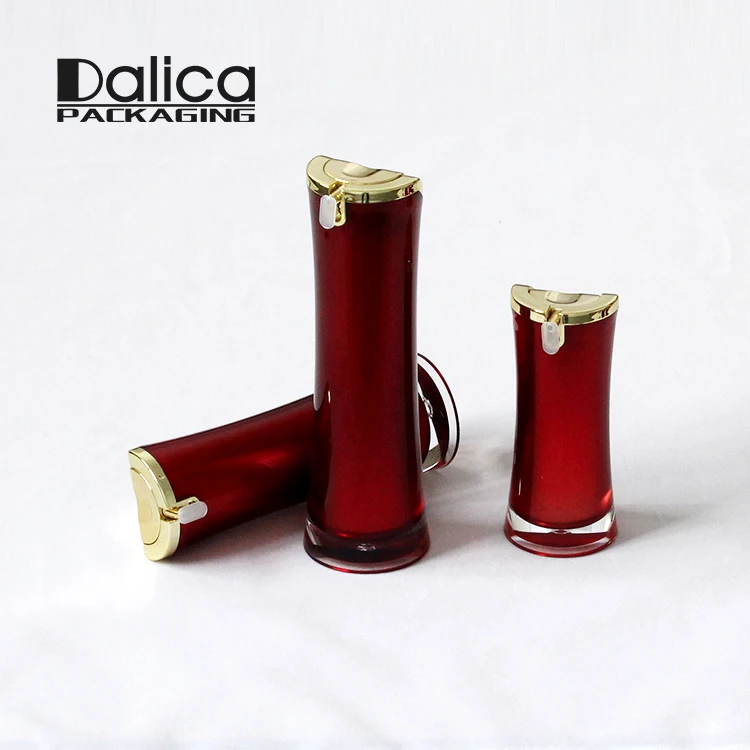 
High-end customized color 15ml 30ml 50ml acrylic unique luxury empty cosmetic bottle 