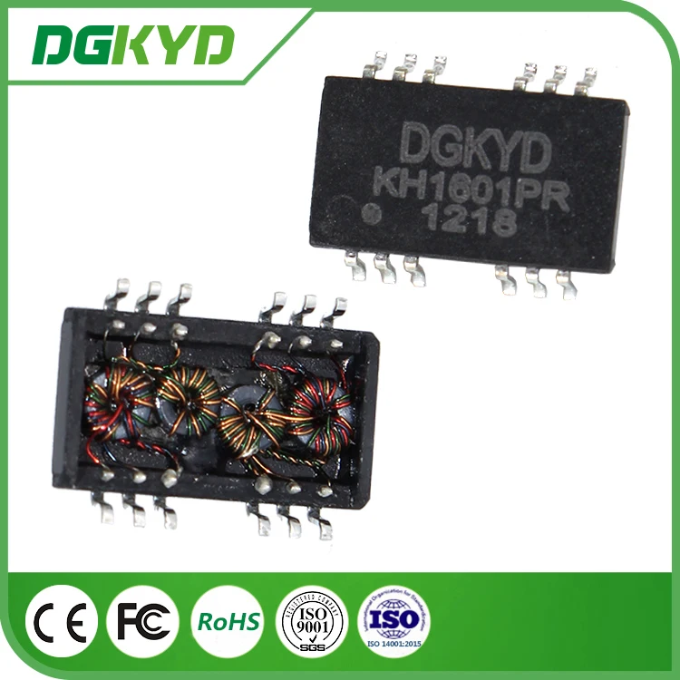 KH1601PR SMT 100 Base-TX ethernet transformer modules